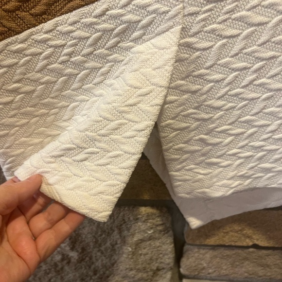 Anthropologie HD in Paris Color Block Pencil Skirt Neutrals Textured SZ 6 preppy - Picture 10 of 12